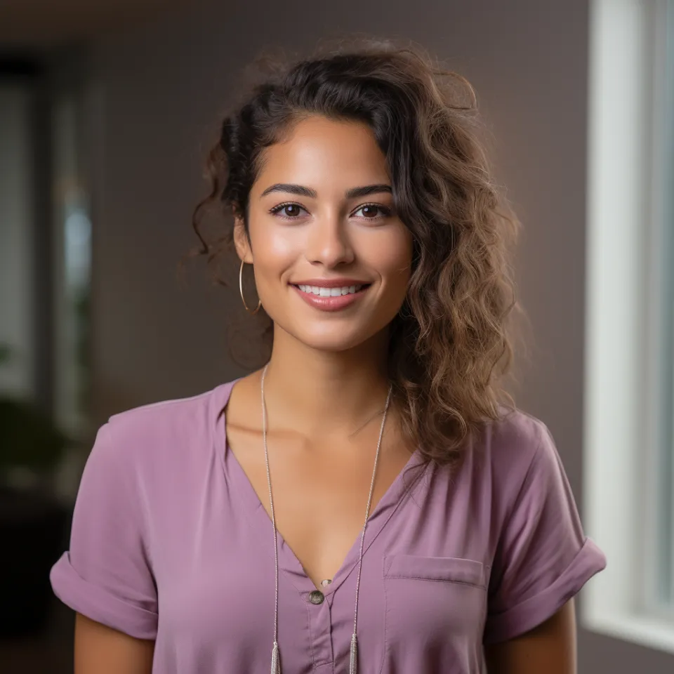 Ana sonriente y segura